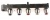 3722-003213 JACK-PIN;J/B 5P + SCREW HOLE,NI+SN,BLK,S