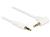 83757 CABLE JACK STEREO CABLE 3.5 MM MALE > MALE COUDÉ 2 M BLANC